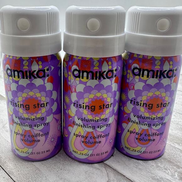 Amika Rising Star Volumizing Finishing Spray 3 Piece Lot NEW 25ml / 0.75 oz - Picture 1 of 5